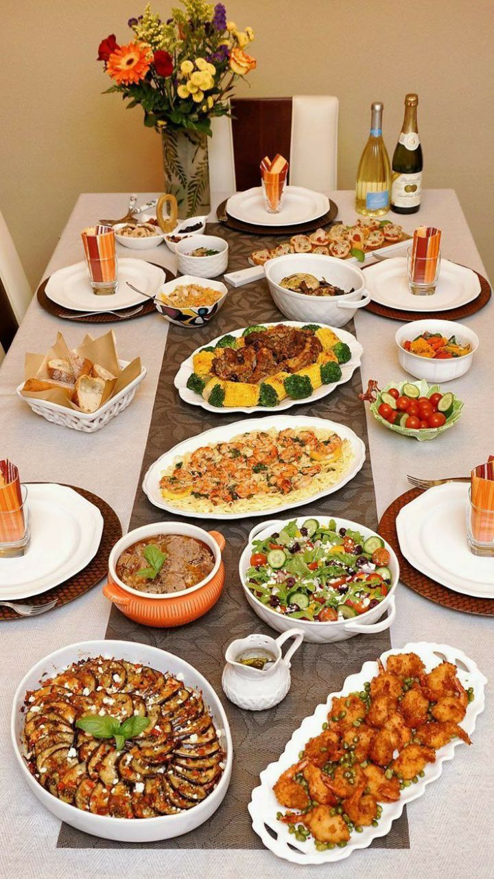 چیدمان  میز شام لاکچری