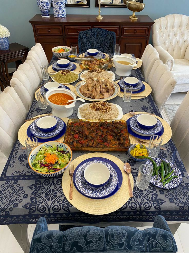چیدمان  میز شام لاکچری