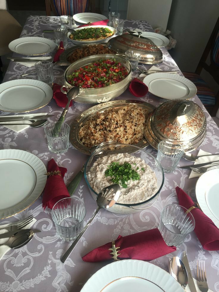 چیدمان  میز شام لاکچری