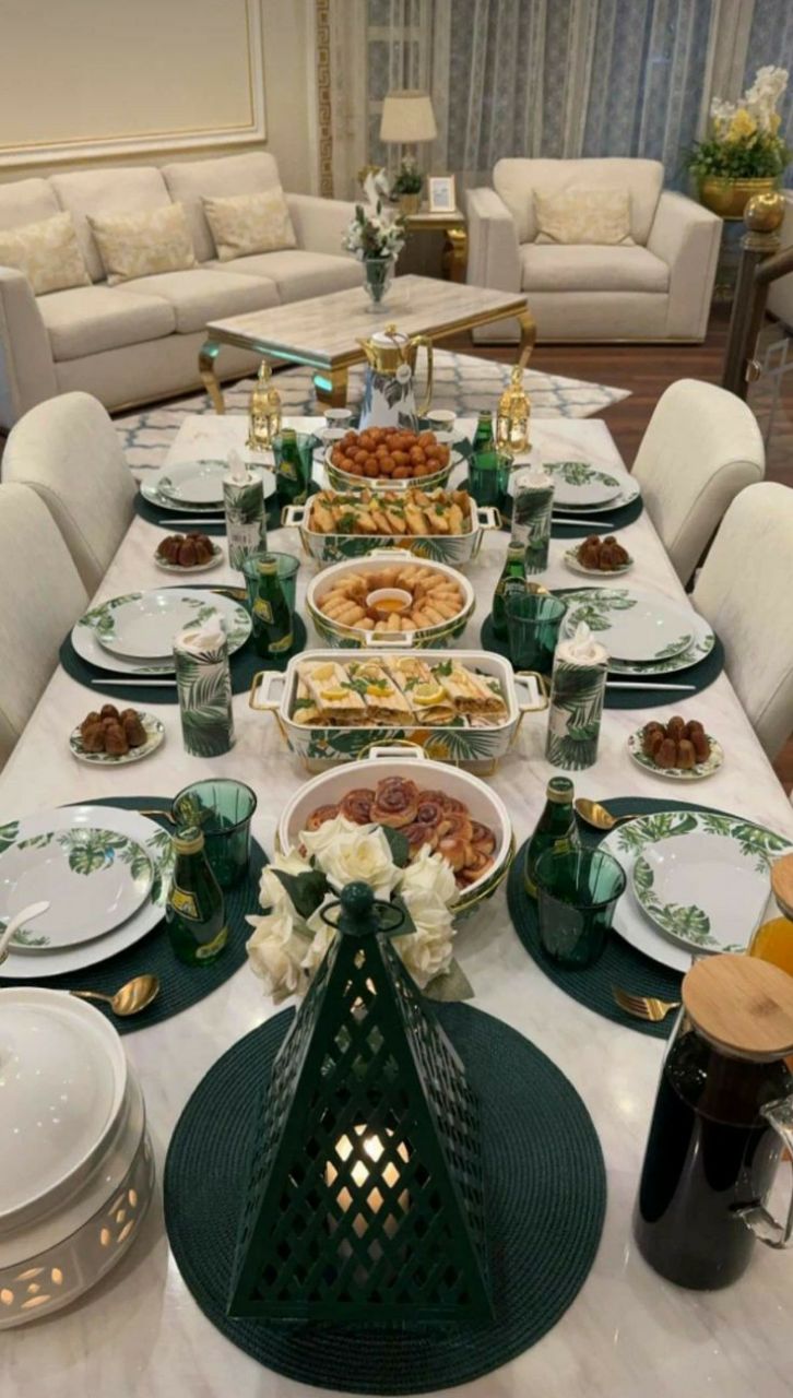 چیدمان  میز شام لاکچری