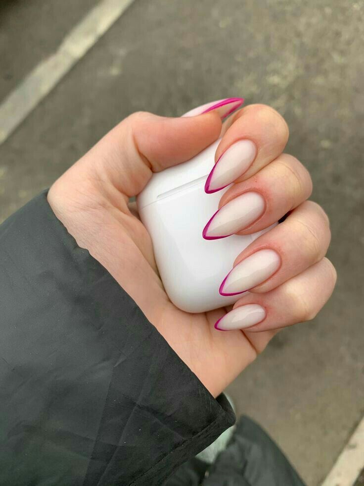 ناخن میلکی کوتاه و بلند