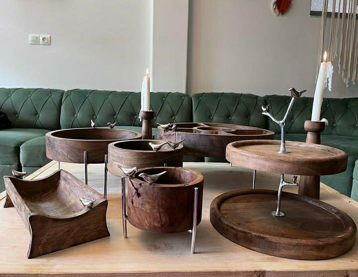 ظروف پذیرایی چوبی