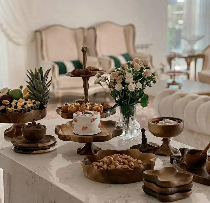 ظروف پذیرایی چوبی