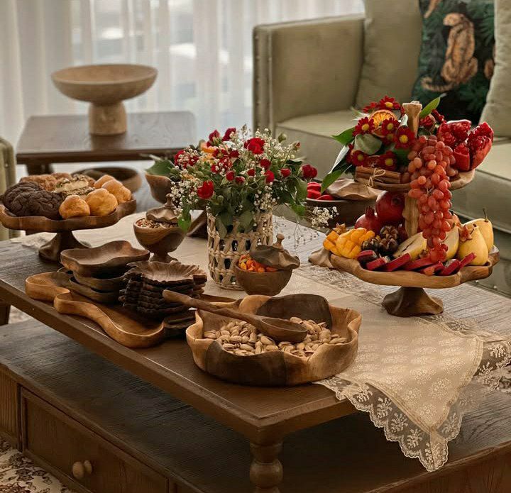 ظروف پذیرایی چوبی