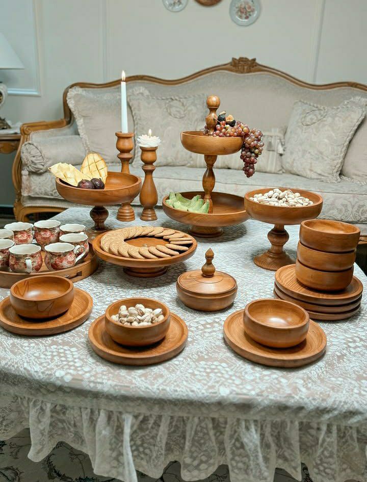 ظروف پذیرایی چوبی