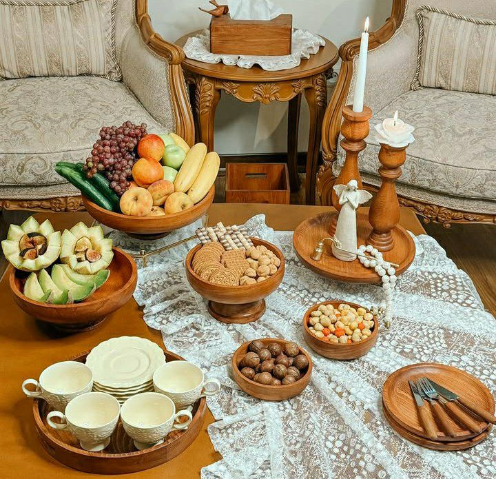 ظروف پذیرایی چوبی