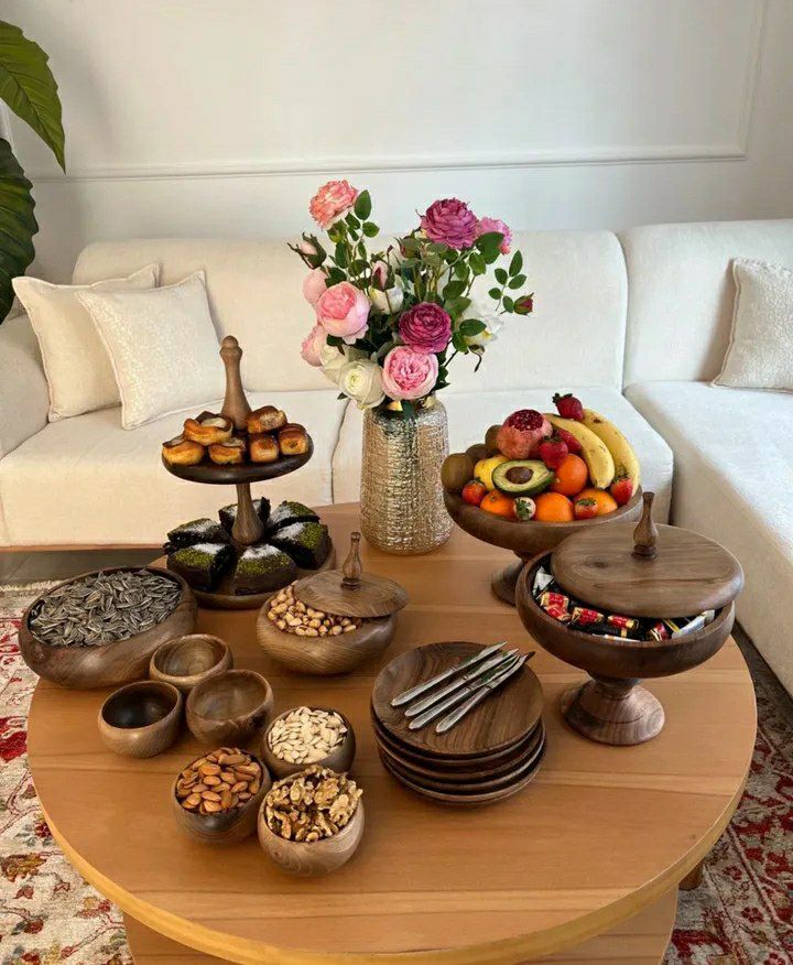 ظروف پذیرایی چوبی