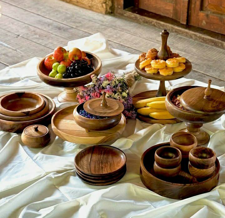 ظروف پذیرایی چوبی