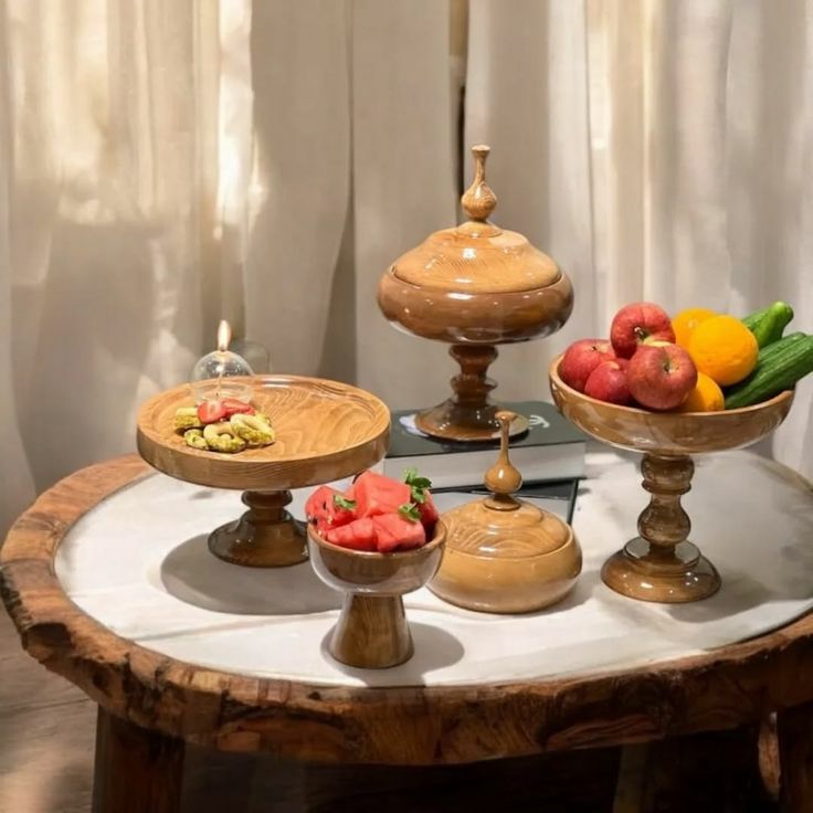 ظروف پذیرایی چوبی