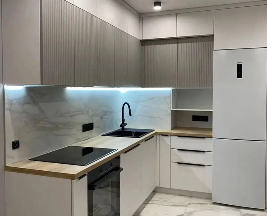 کابینت سفید طوسی