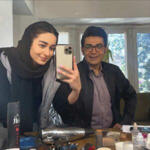 مه لقا مینوش زاد در قطب شمال
