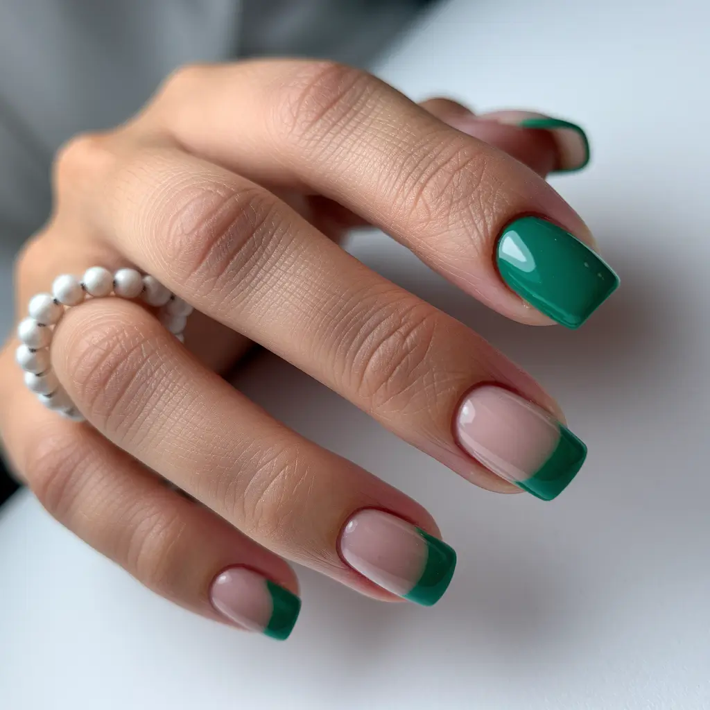 لاک ناخن فرنچ رنگی