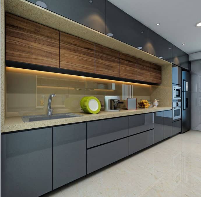 کابینت قهوه ای