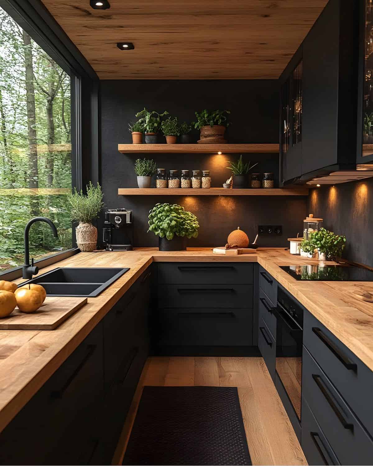 کابینت قهوه ای