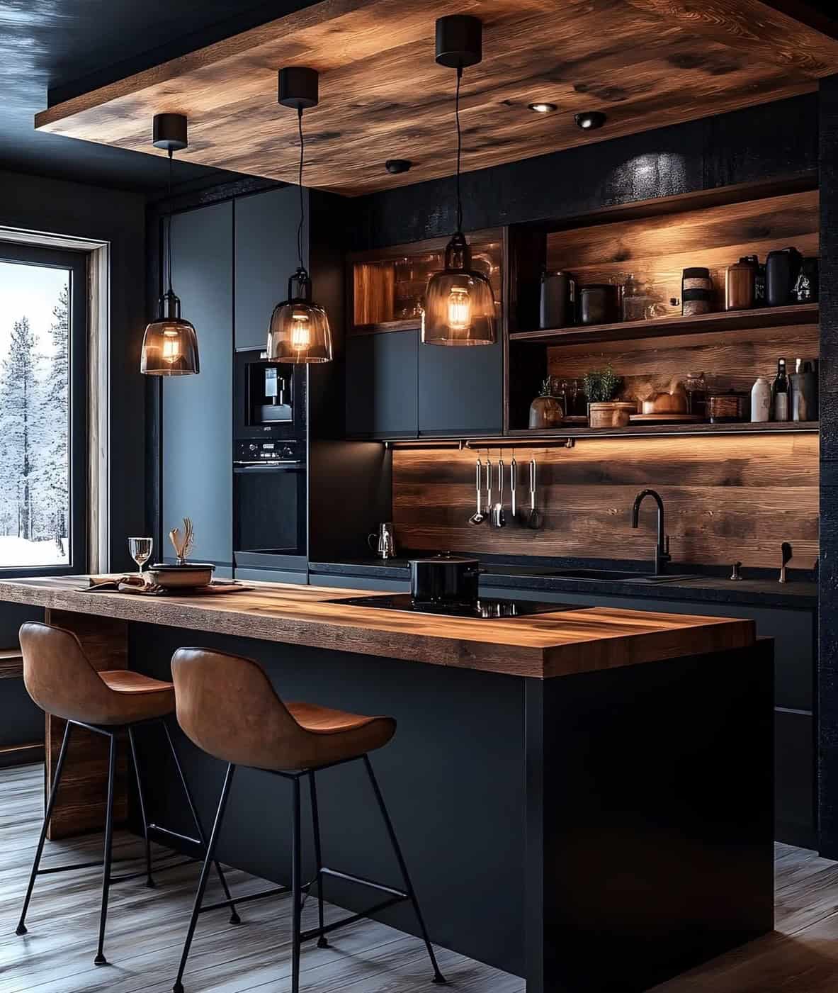 کابینت قهوه ای
