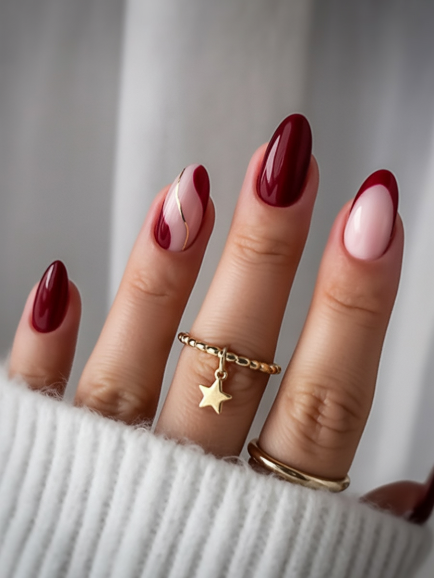 لاک ناخن فرنچ رنگی