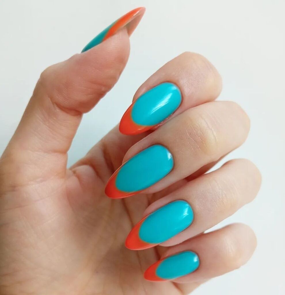 لاک فرنچ رنگی