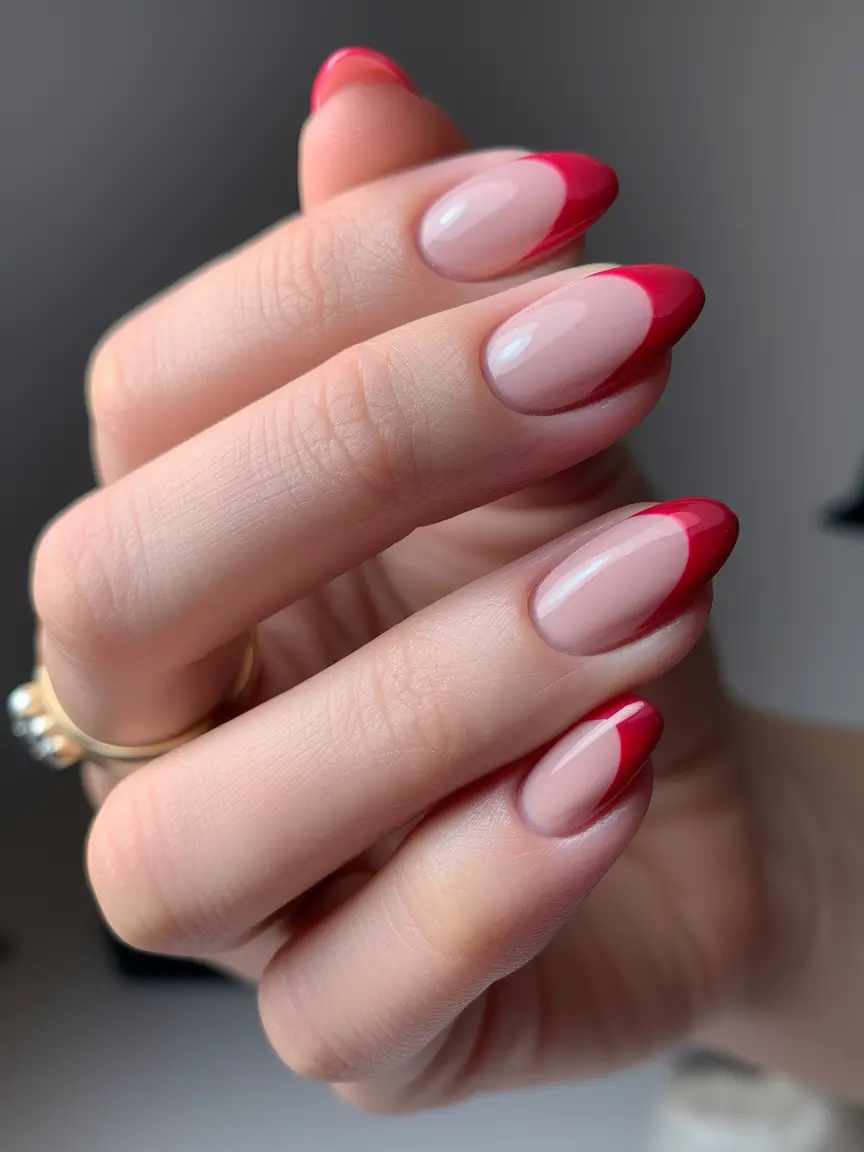 لاک ناخن فرنچ رنگی