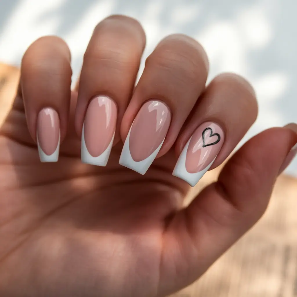 لاک ناخن فرنچ رنگی