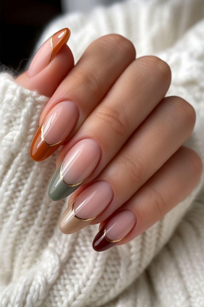 لاک فرنچ رنگی