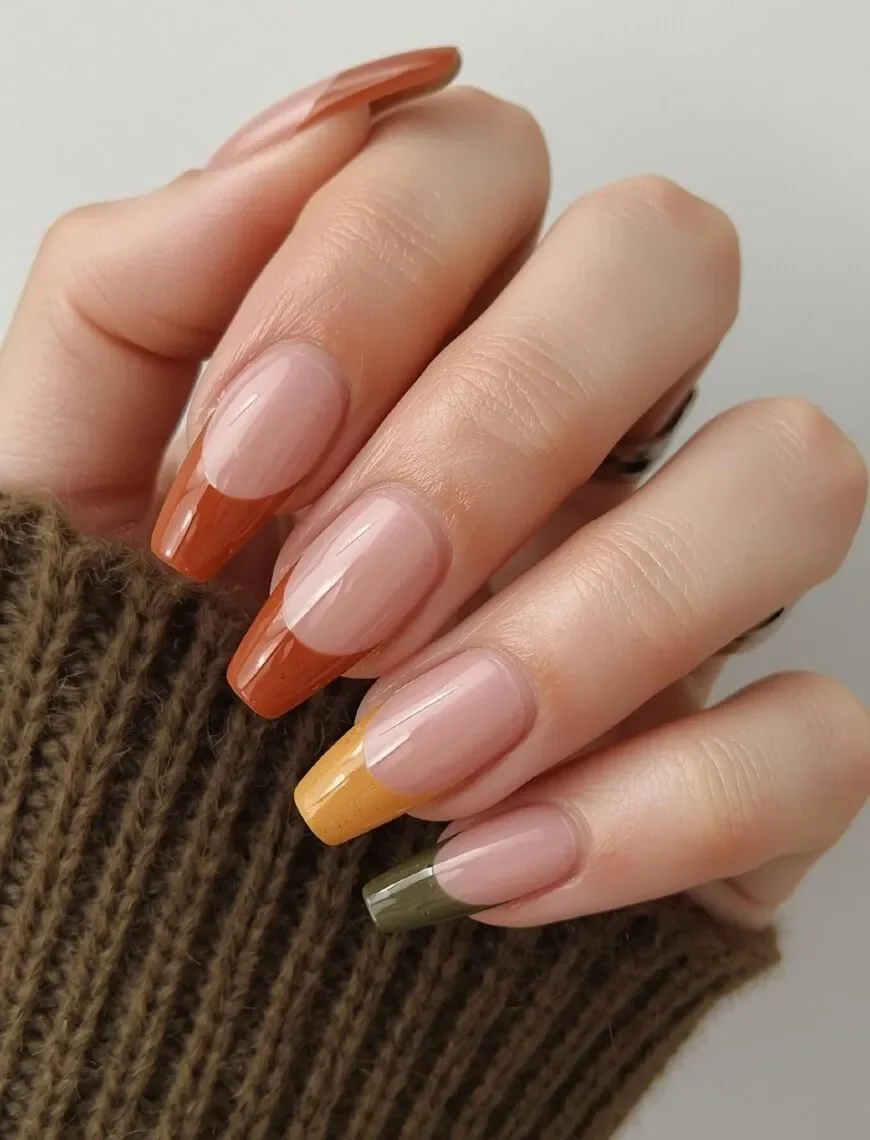 لاک فرنچ رنگی