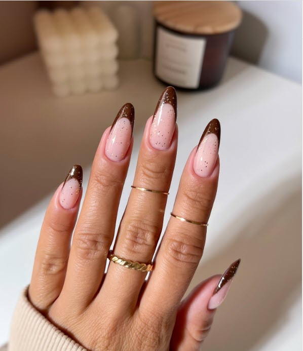 لاک ناخن فرنچ رنگی