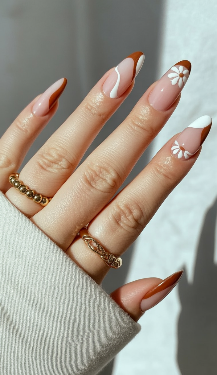 لاک ناخن فرنچ رنگی