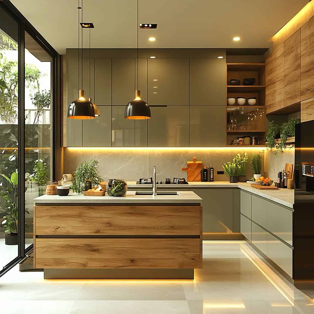 کابینت قهوه ای