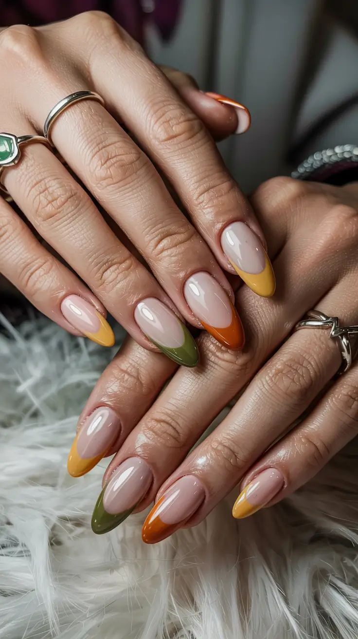 لاک فرنچ رنگی