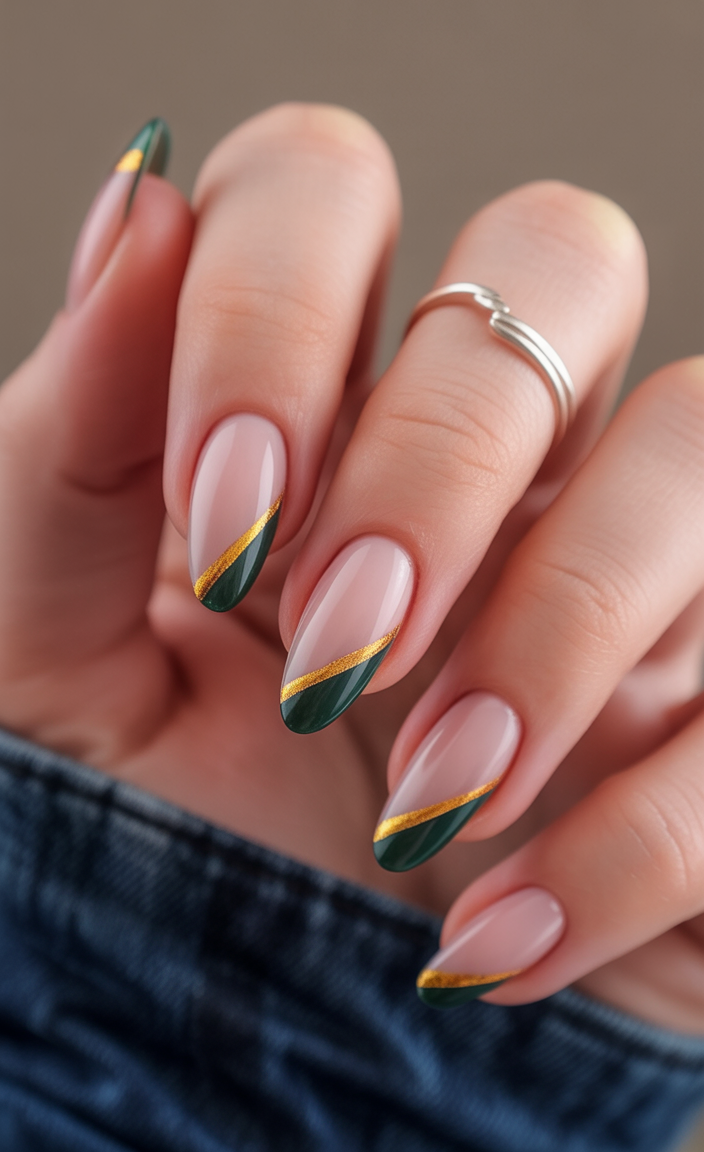 لاک ناخن فرنچ رنگی