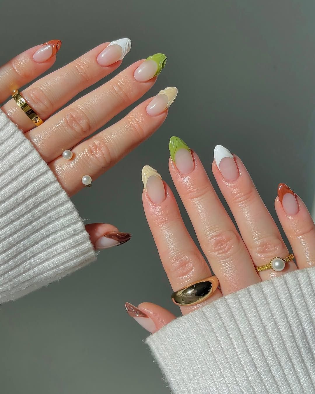 لاک فرنچ رنگی