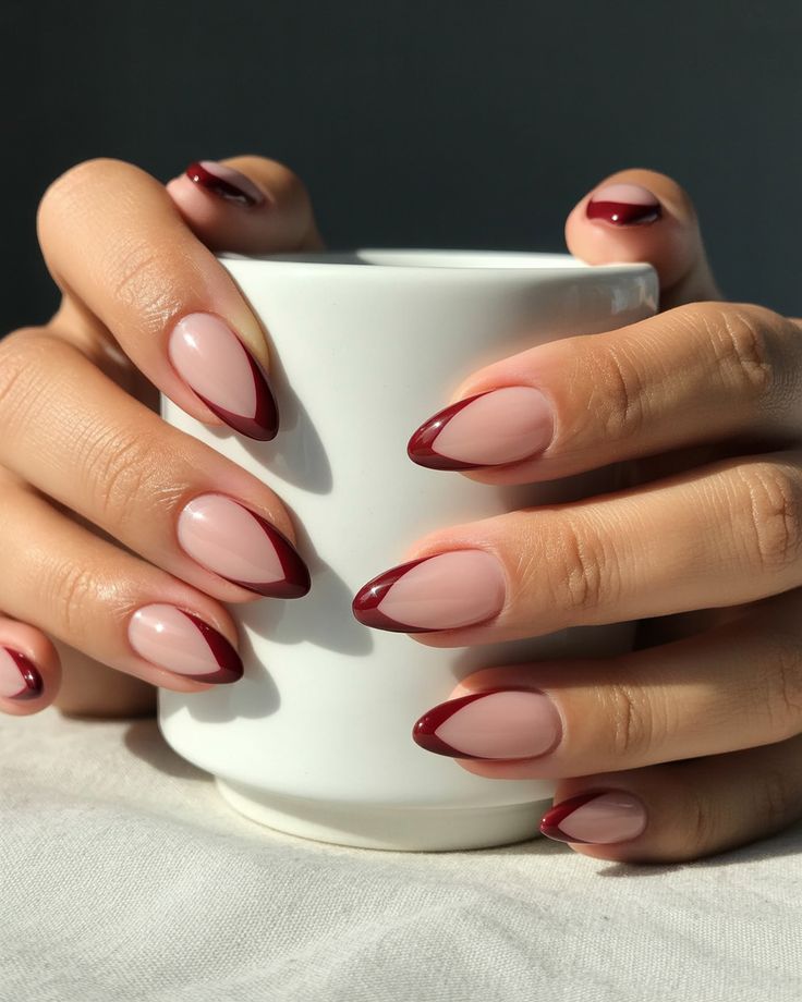 لاک ناخن فرنچ رنگی