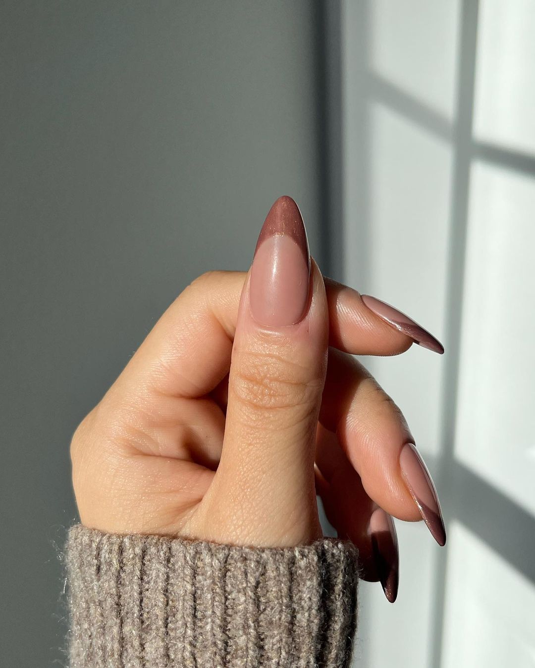 لاک ناخن فرنچ رنگی