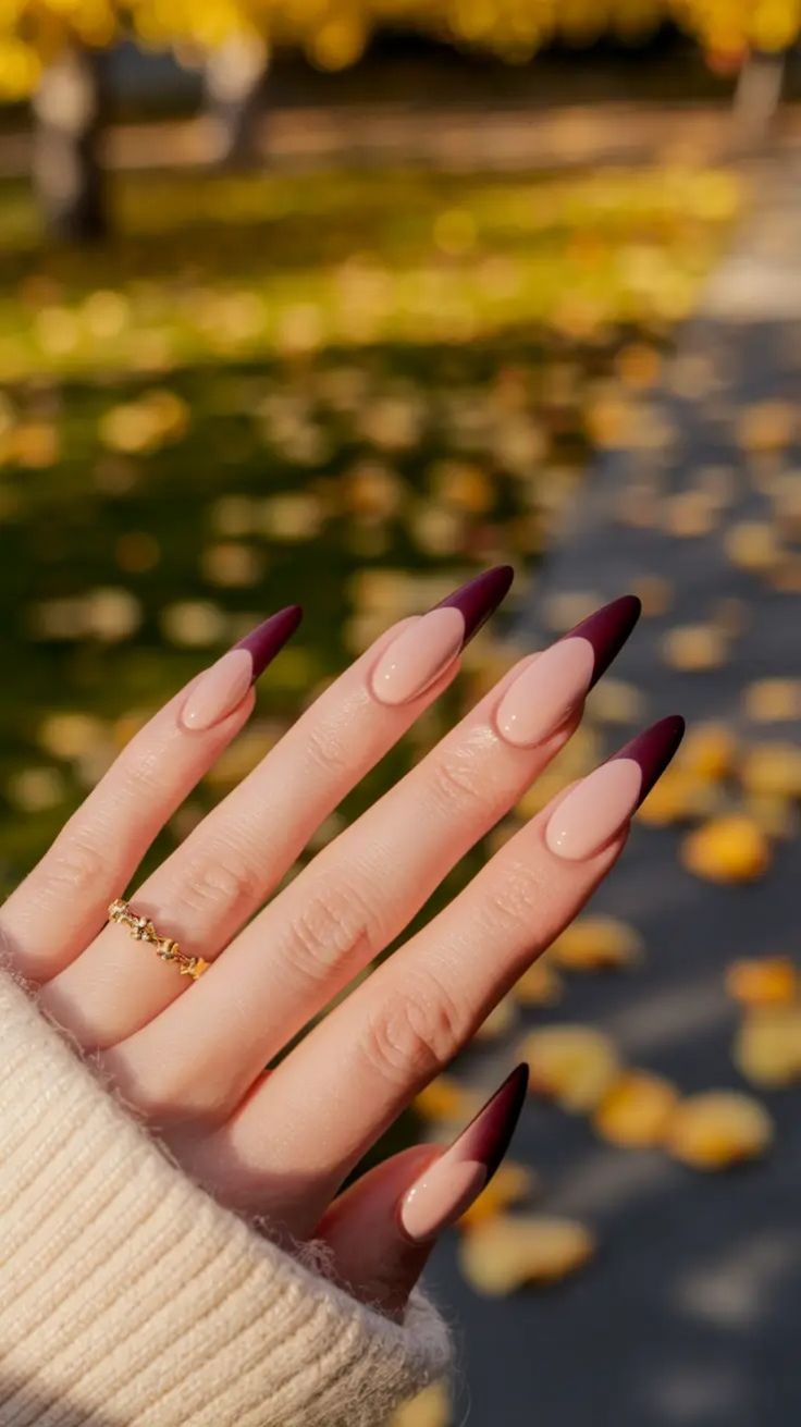 لاک ناخن فرنچ رنگی