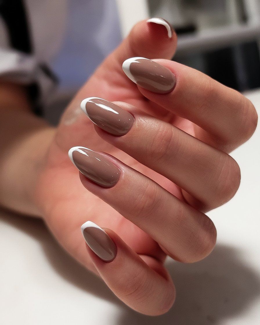 لاک ناخن فرنچ رنگی