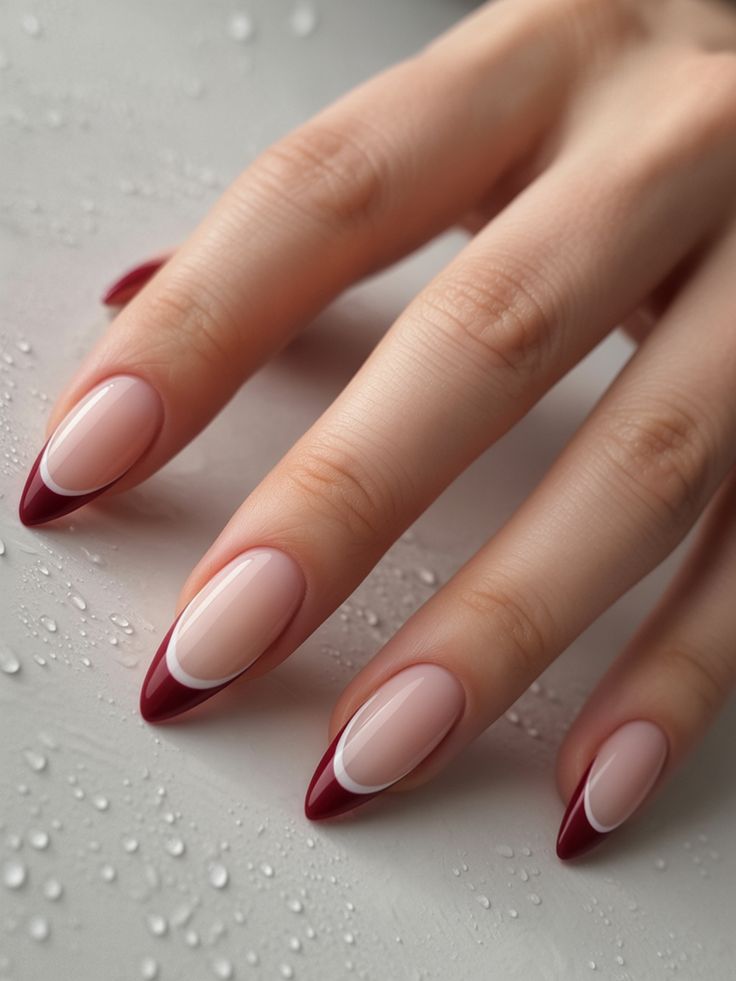 لاک ناخن فرنچ رنگی