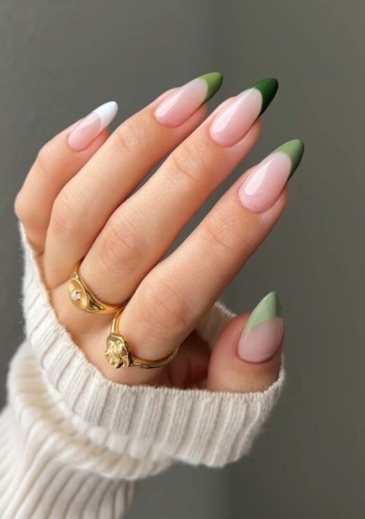 لاک ناخن فرنچ رنگی