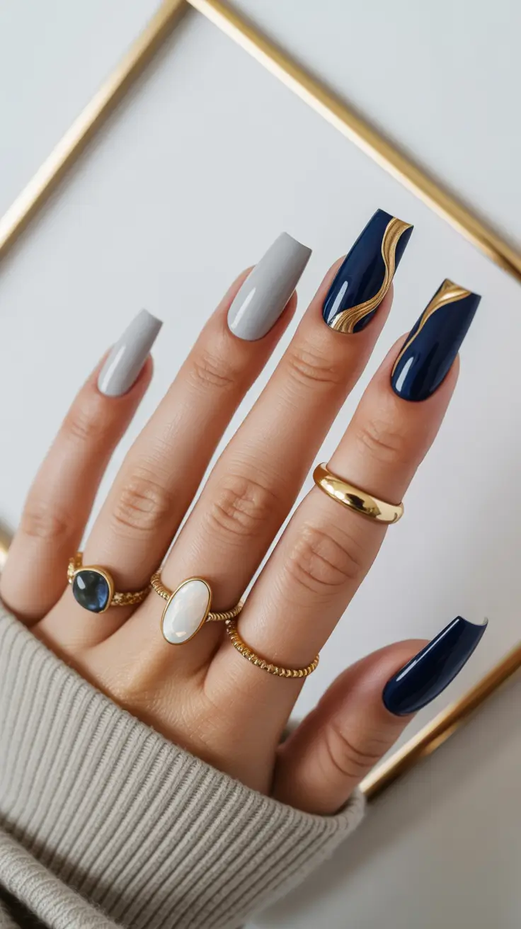 لاک آبی سورمه‌ای