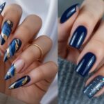 لاک آبی سورمه‌ای ترند امسال