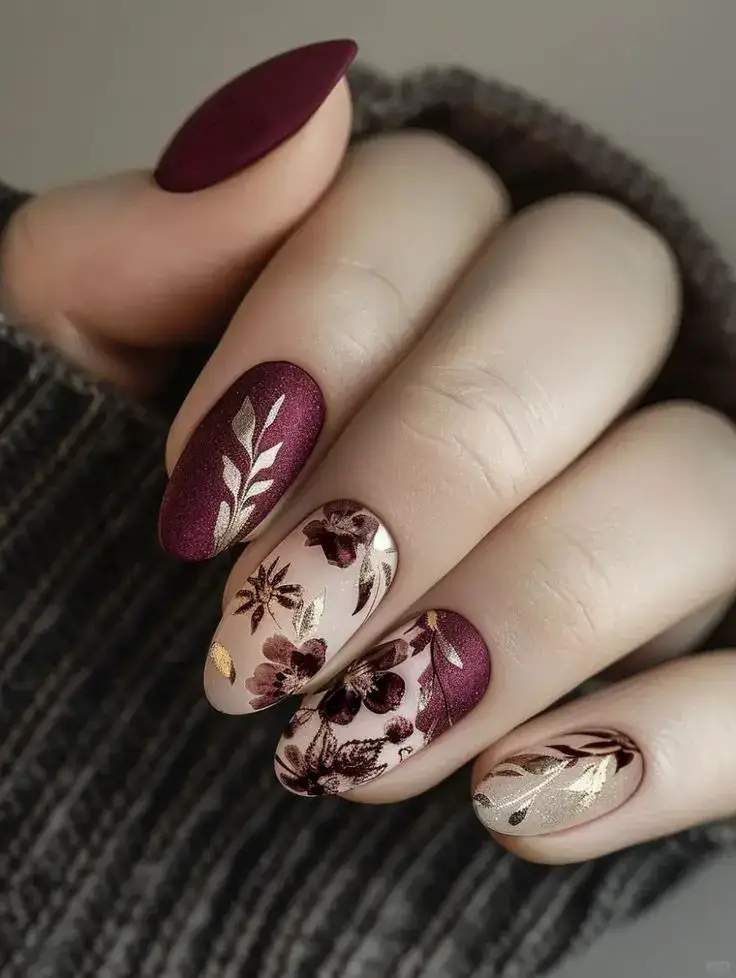 لاک ژل شرابی و خردلی