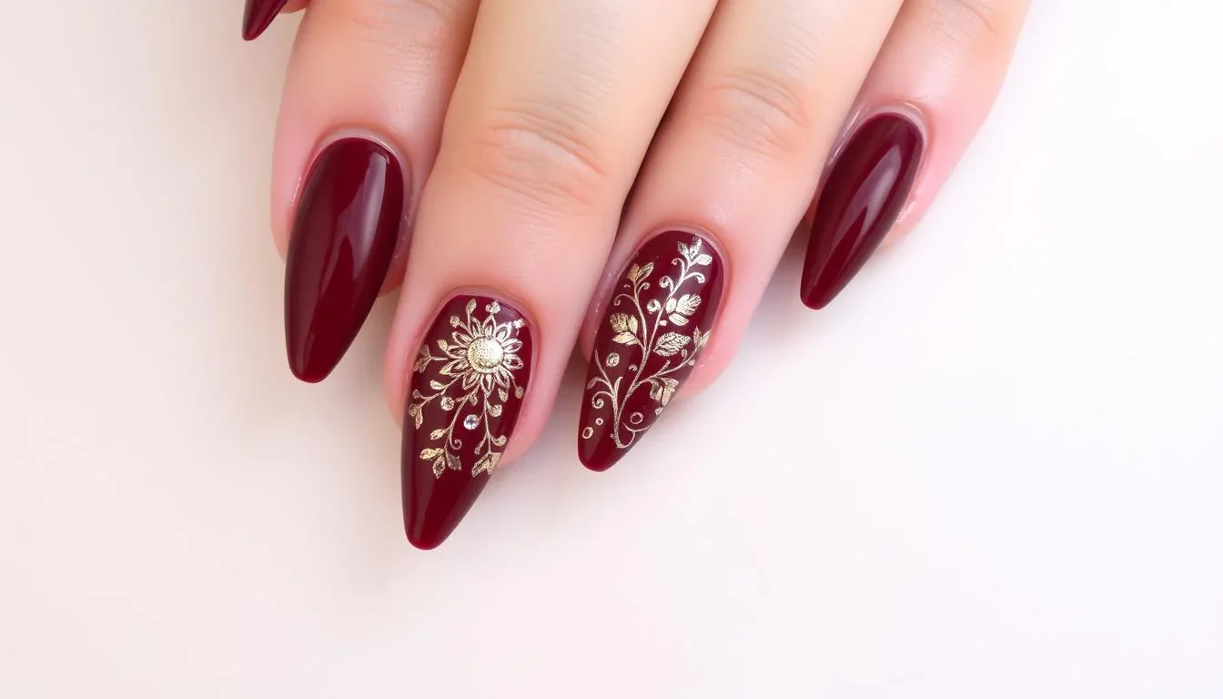 لاک ژل شرابی و خردلی