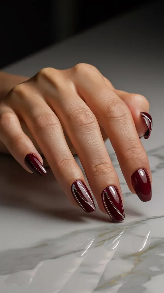 لاک ژل شرابی و خردلی
