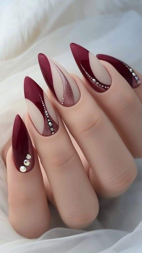 لاک ژل شرابی و خردلی