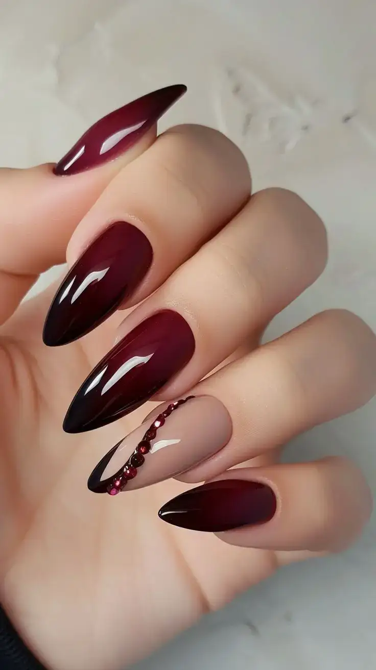 لاک ژل شرابی و خردلی