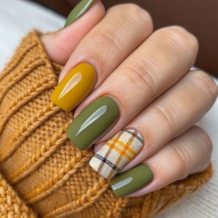 لاک ژل شرابی و خردلی