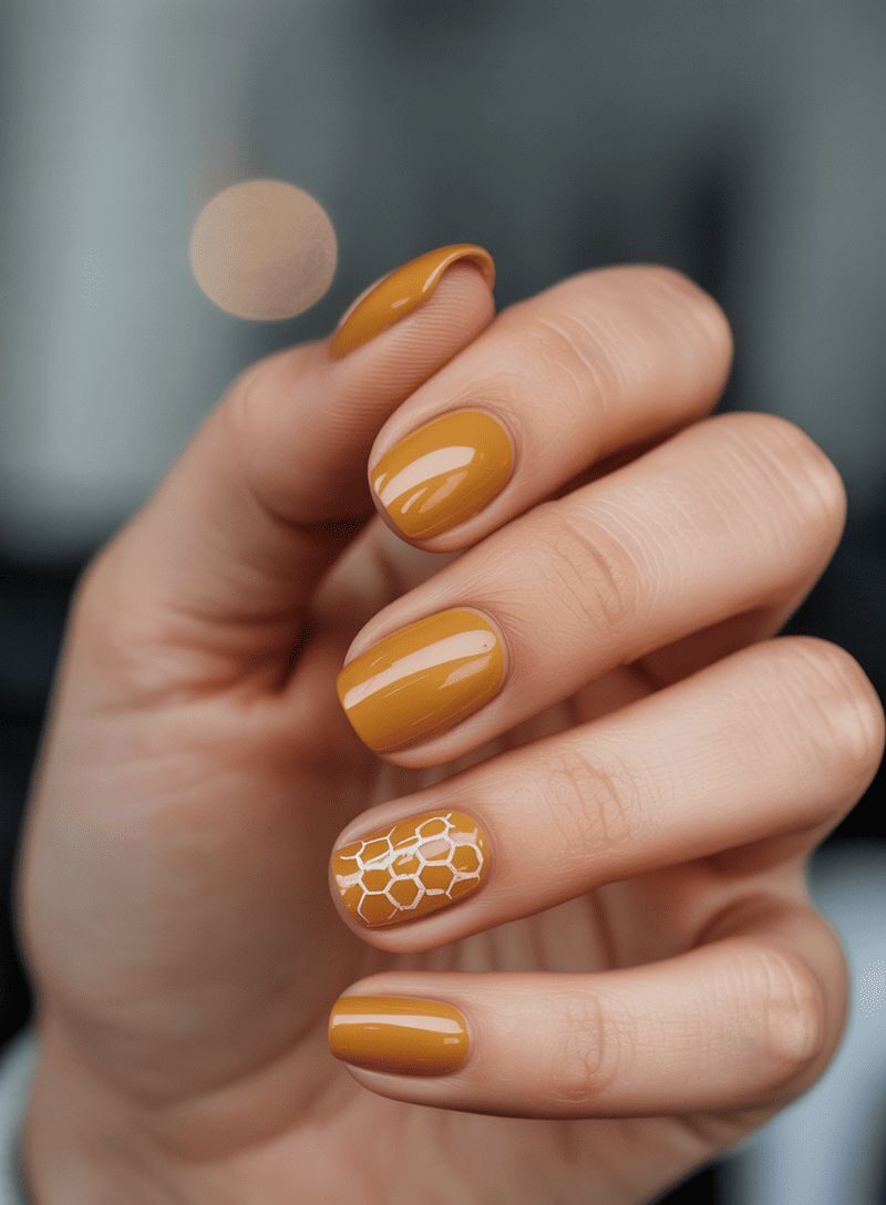 لاک ژل شرابی و خردلی