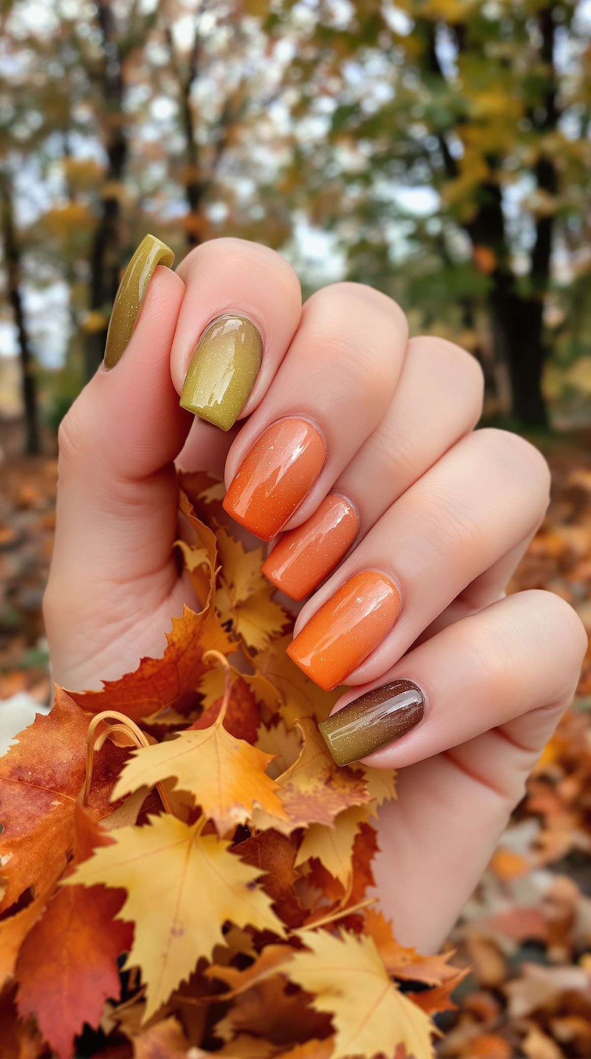 لاک ژل شرابی و خردلی