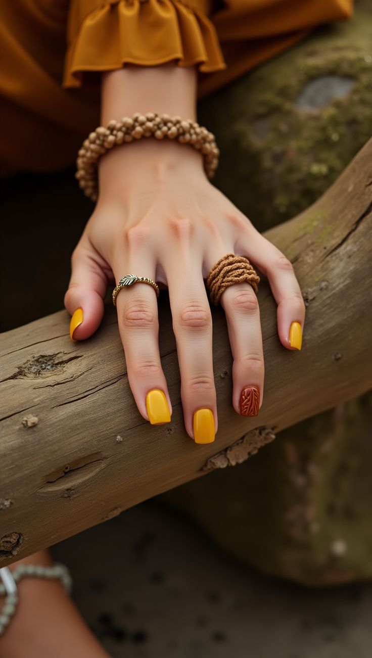 لاک ژل شرابی و خردلی