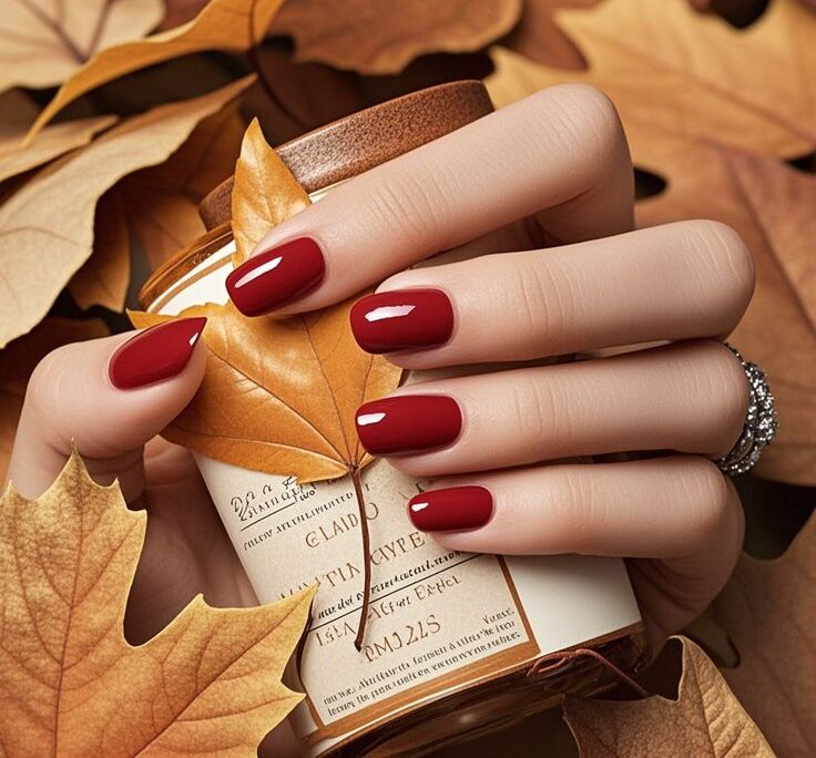 لاک ژل شرابی و خردلی