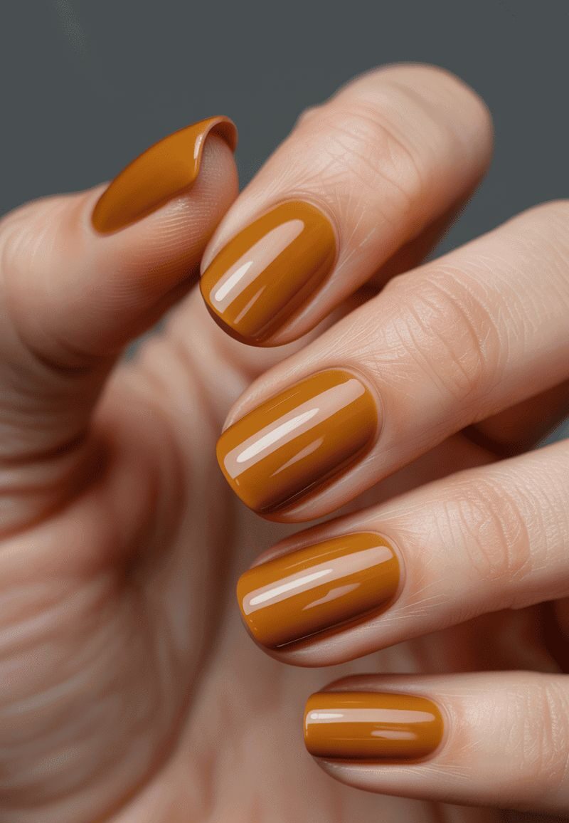 لاک ژل شرابی و خردلی